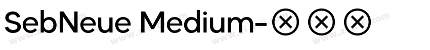 SebNeue Medium字体转换